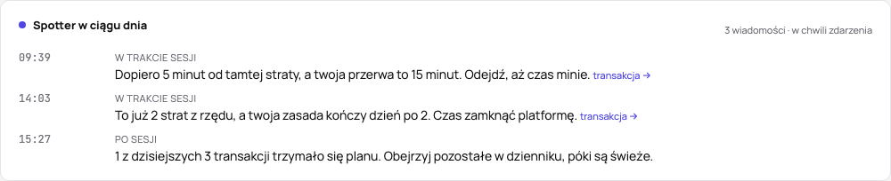 Co Spotter powiedział w ciągu dnia, na stronie dnia nad jego przeglądem AI